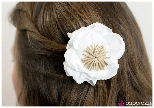 Paparazzi Hair Accessories ~ On Island Time - White