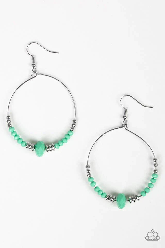 Paparazzi Earring ~ Retro Rural - Green