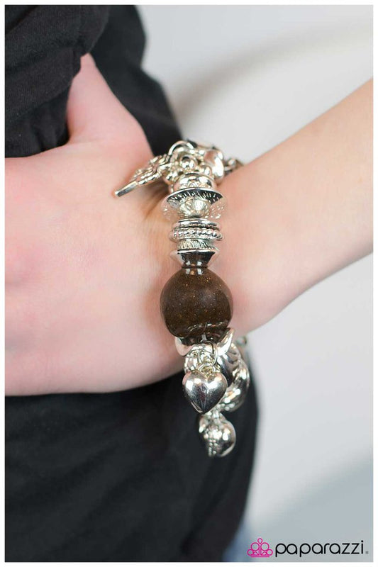 Paparazzi Bracelet ~ Extending An Invite - Brown