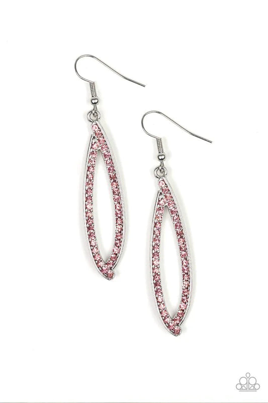 Paparazzi Earring ~ Treasure Trove Trinket - Pink