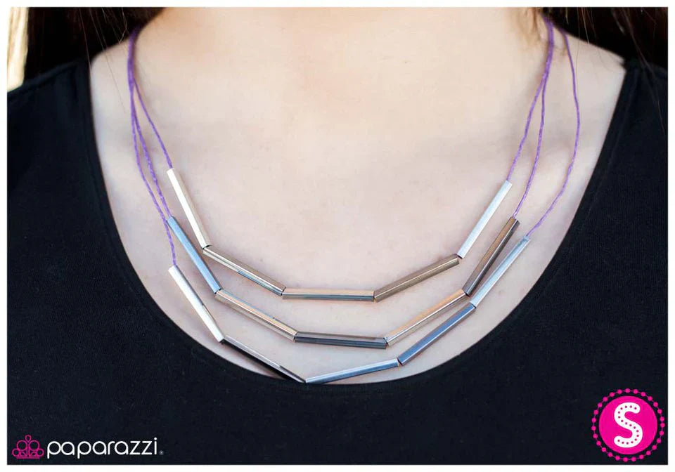 Paparazzi Necklace ~ The Long and Short Of It - Purple