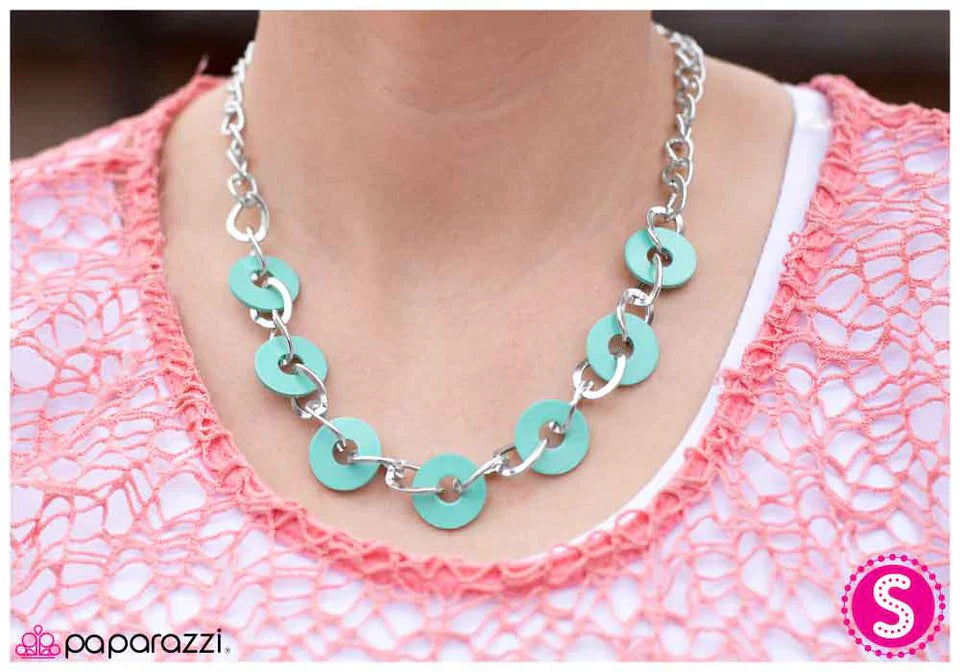 Paparazzi Necklace ~ An Open DISCussion - Green