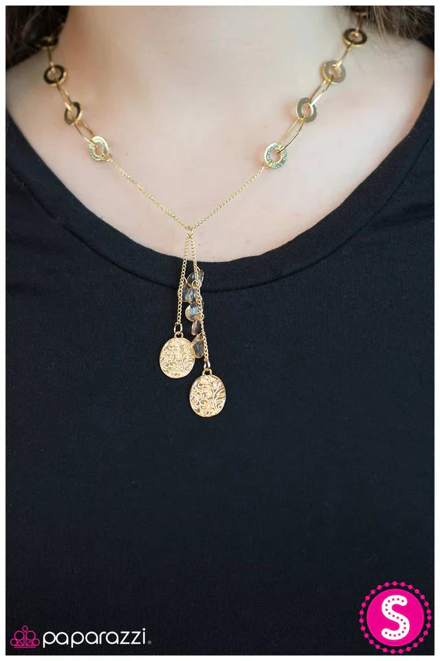 Paparazzi Necklace ~ Tale As Old As Time - Gold