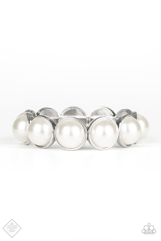 Paparazzi Bracelet ~ Society Socialite  - White