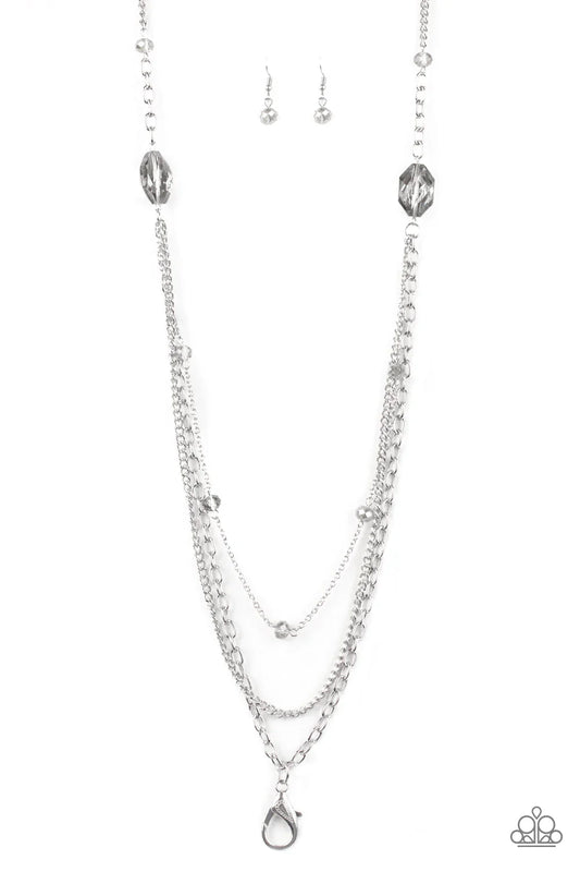 Paparazzi Necklace ~ Dare To Dazzle - Silver