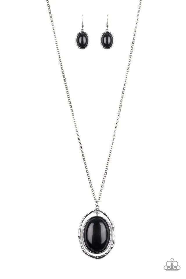 Paparazzi Necklace ~ Harbor Harmony - Black