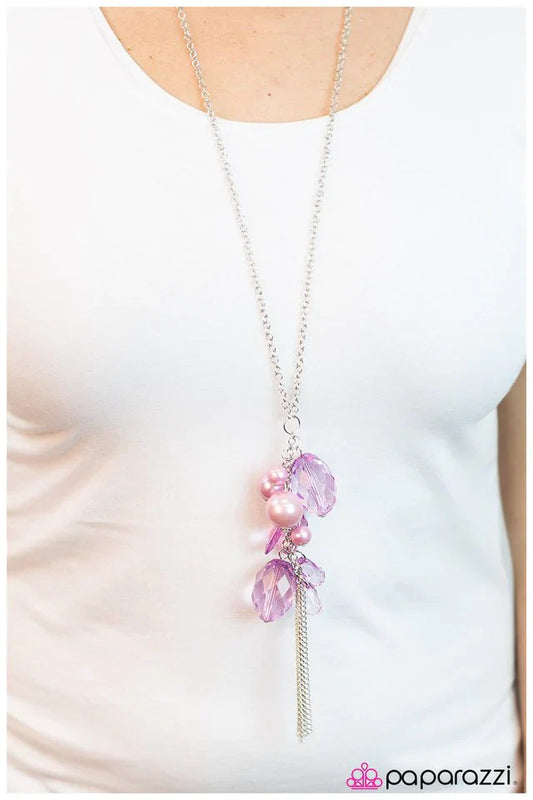 Paparazzi Necklace ~ It Will End In Tears - Purple