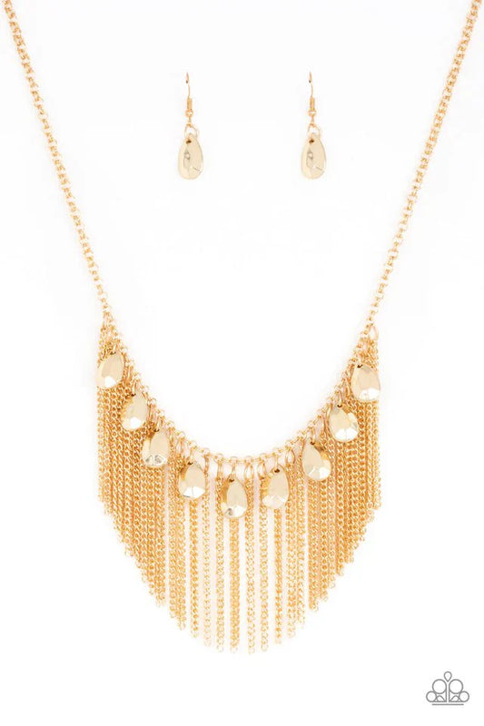 Paparazzi Necklace ~ Bragging Rights - Gold