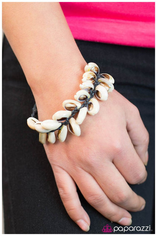 Paparazzi Bracelet ~ I Am So SHORE! - White