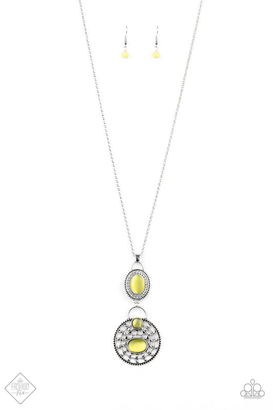 Paparazzi Necklace ~ Hook, VINE, and Sinker  - Yellow