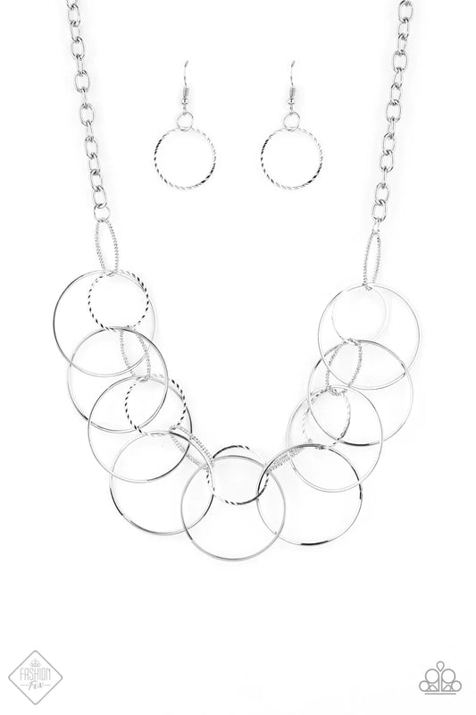 Paparazzi Necklace ~ Circa de Couture  - Silver