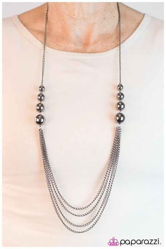 Paparazzi Necklace ~ Make Way - Black