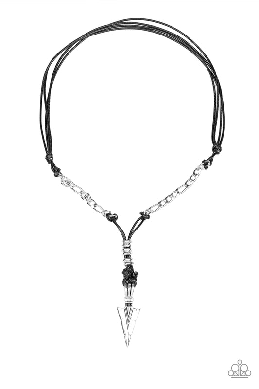 Paparazzi Necklace ~ Keep Your ARROWHEAD Up  - Black