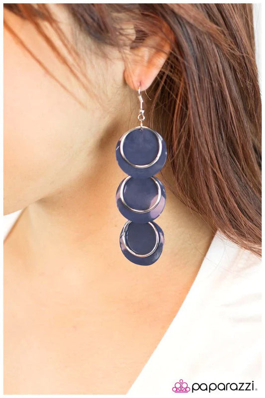 Paparazzi Earring ~ Too Good To Be True - Blue