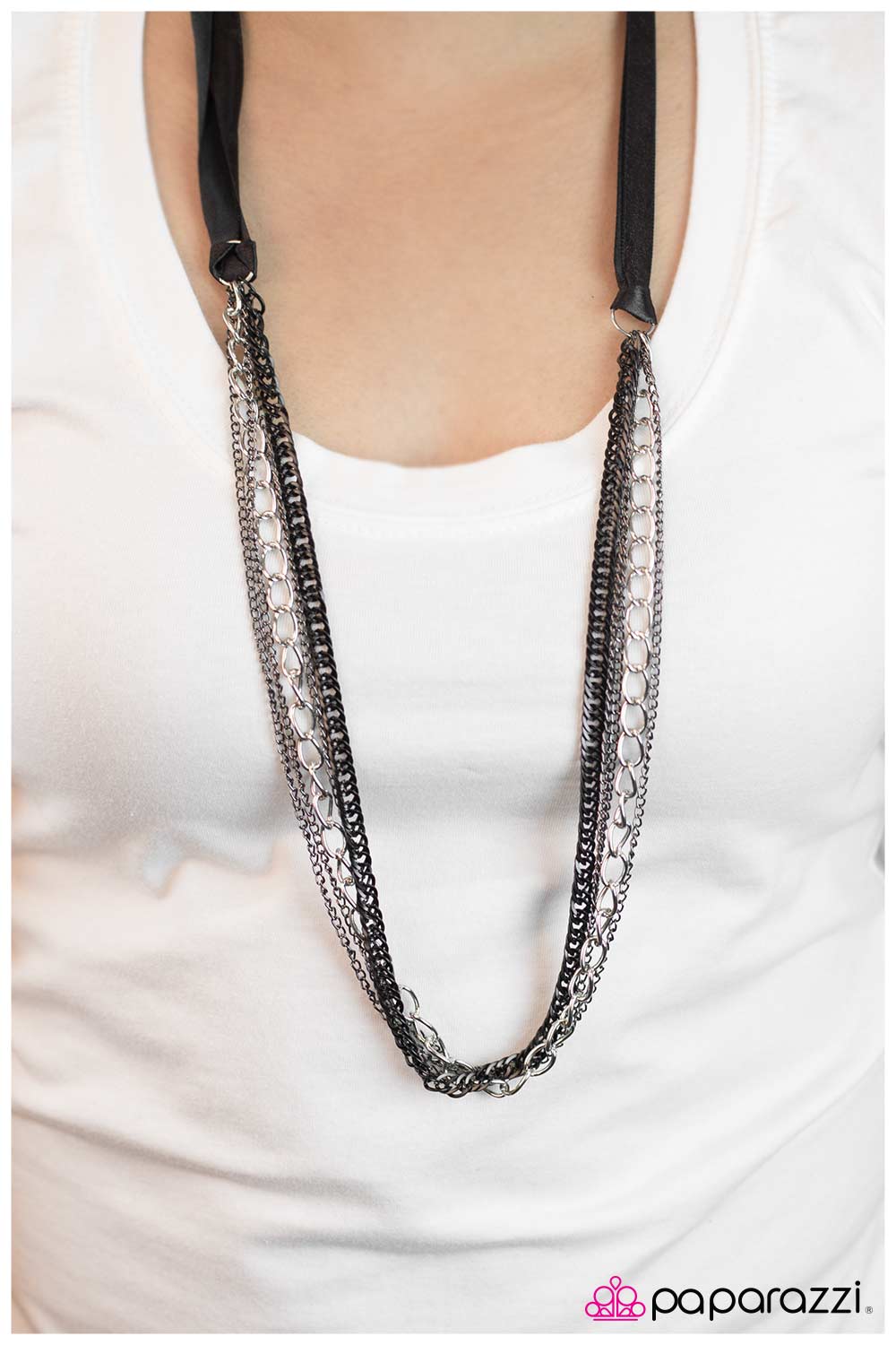 Paparazzi Necklace ~ Somewhere Over the Metallic Rainbow  - Black