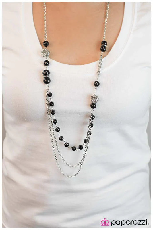 Paparazzi Necklace ~ Well Spent - Black