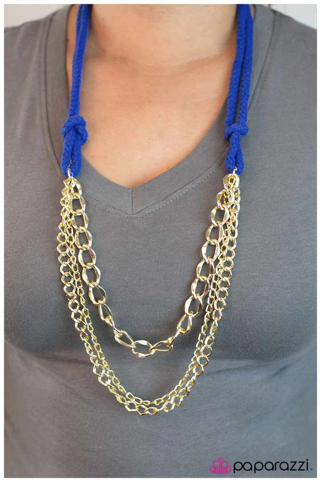 Paparazzi Necklace ~ Unchained Melody - Blue