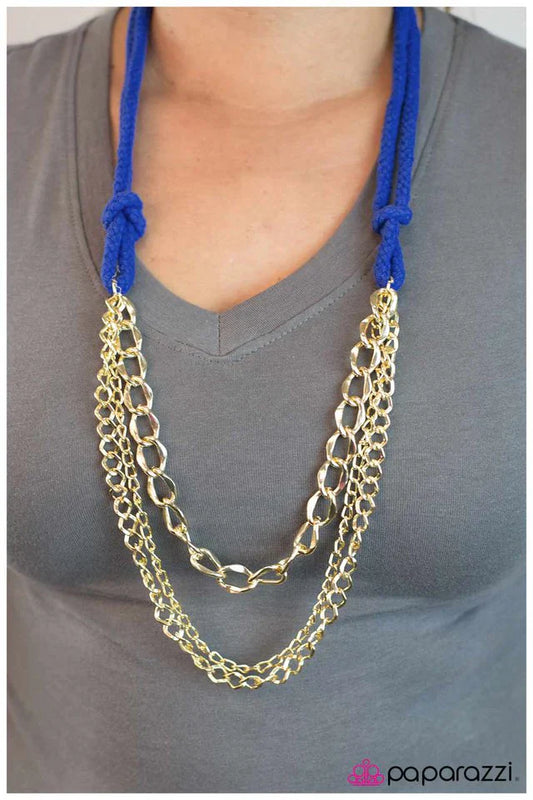 Paparazzi Necklace ~ Unchained Melody - Blue