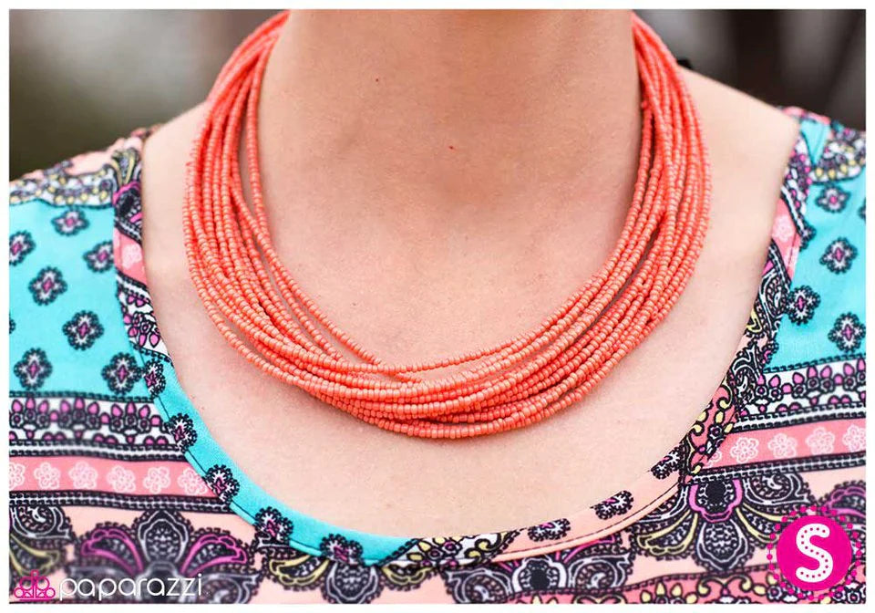 Paparazzi Necklace ~ Wide Open Spaces - Orange