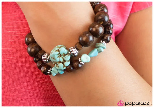 Paparazzi Bracelet ~ Express Yourself - Blue