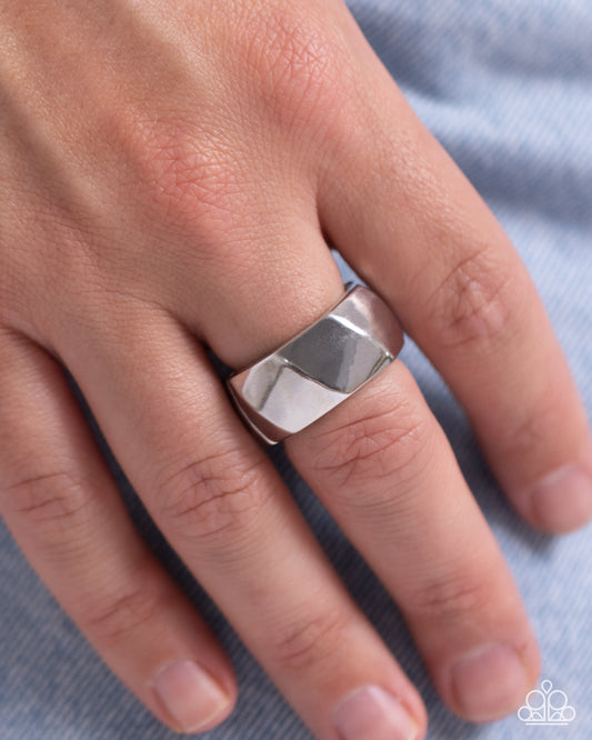 Thunderbolt - Silver - Paparazzi Ring Image