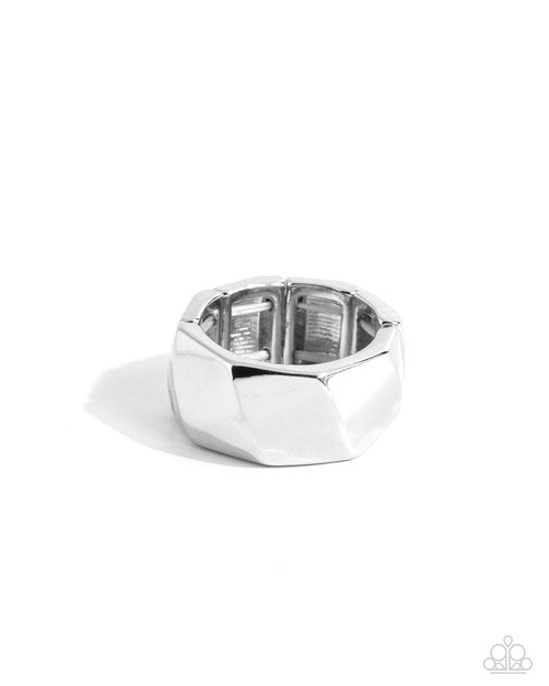 Thunderbolt - Silver - Paparazzi Ring Image