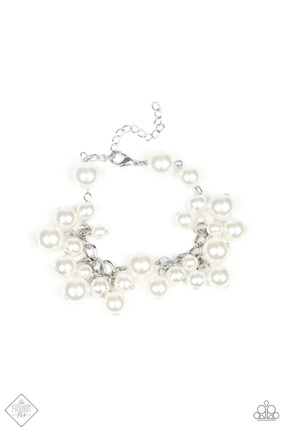 Paparazzi Bracelet ~ Girls in Pearls  - White