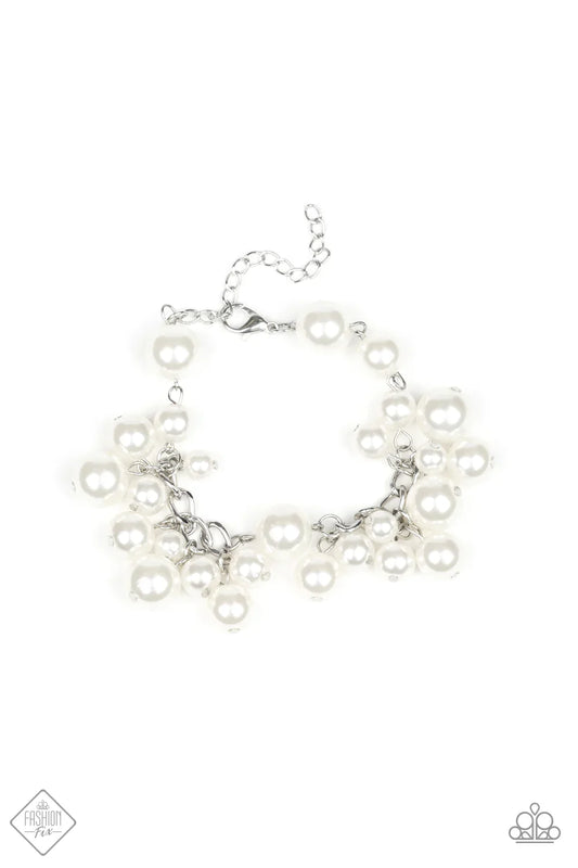 Paparazzi Bracelet ~ Girls in Pearls  - White