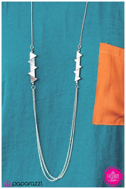 Paparazzi Necklace ~ A Perfect Fit - Silver