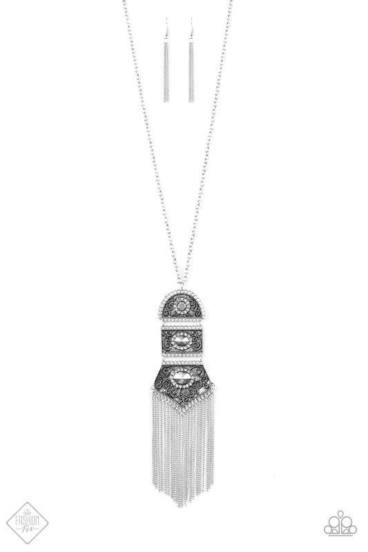 Paparazzi Necklace ~ Tassel Tycoon  - White