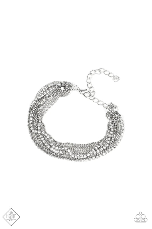 Paparazzi Bracelet ~ SLEEK After SLEEK  - White