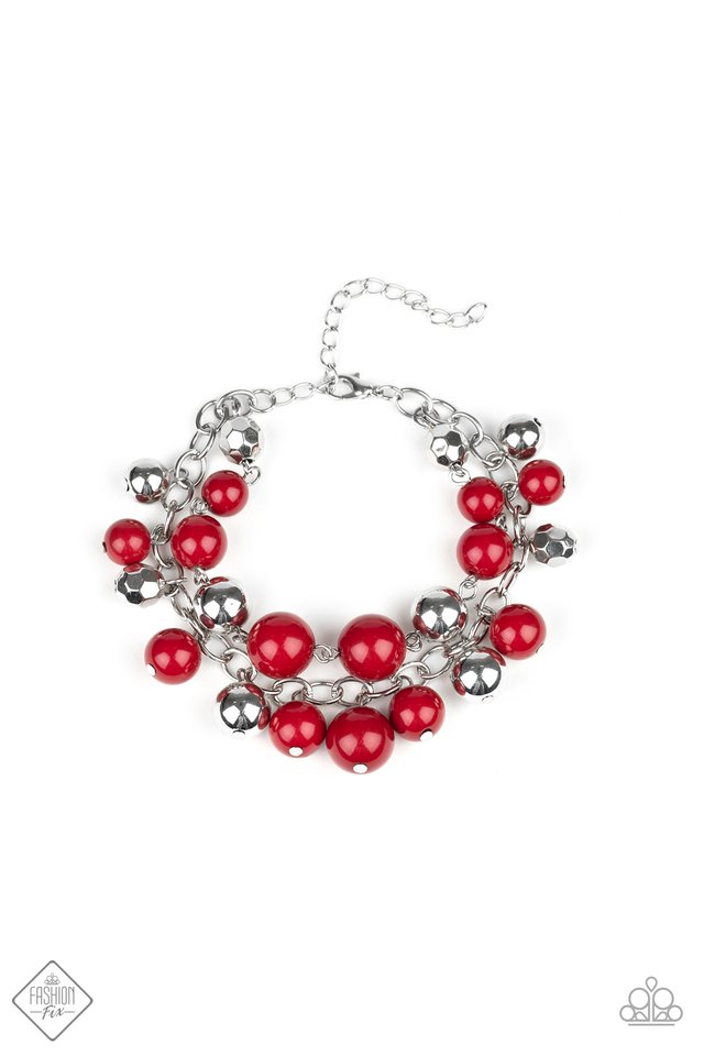 Paparazzi Bracelet ~ Party Posh - Red