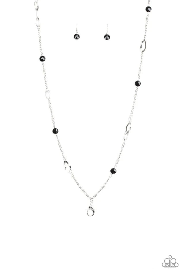 Paparazzi Necklace ~ Duchess Dazzle - Black