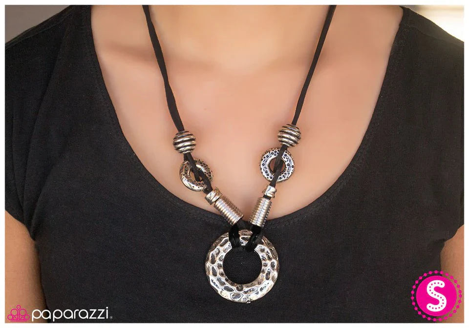 Paparazzi Necklace ~ Lady Marmalade - Silver