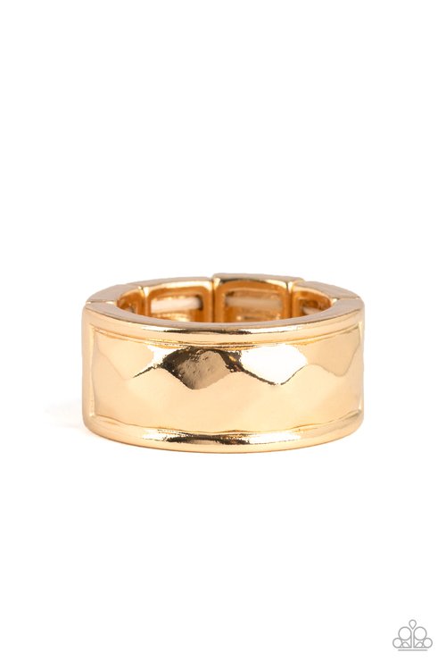 Warm Ups - Gold - Paparazzi Ring Image