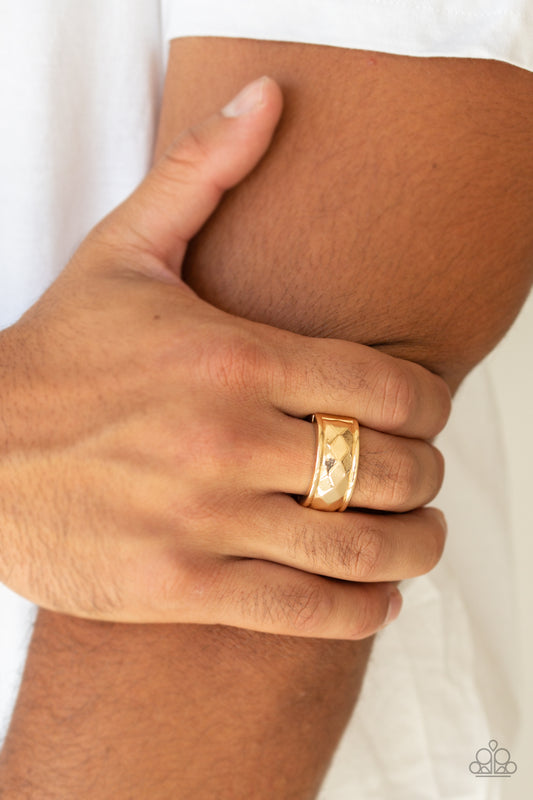 Warm Ups - Gold - Paparazzi Ring Image