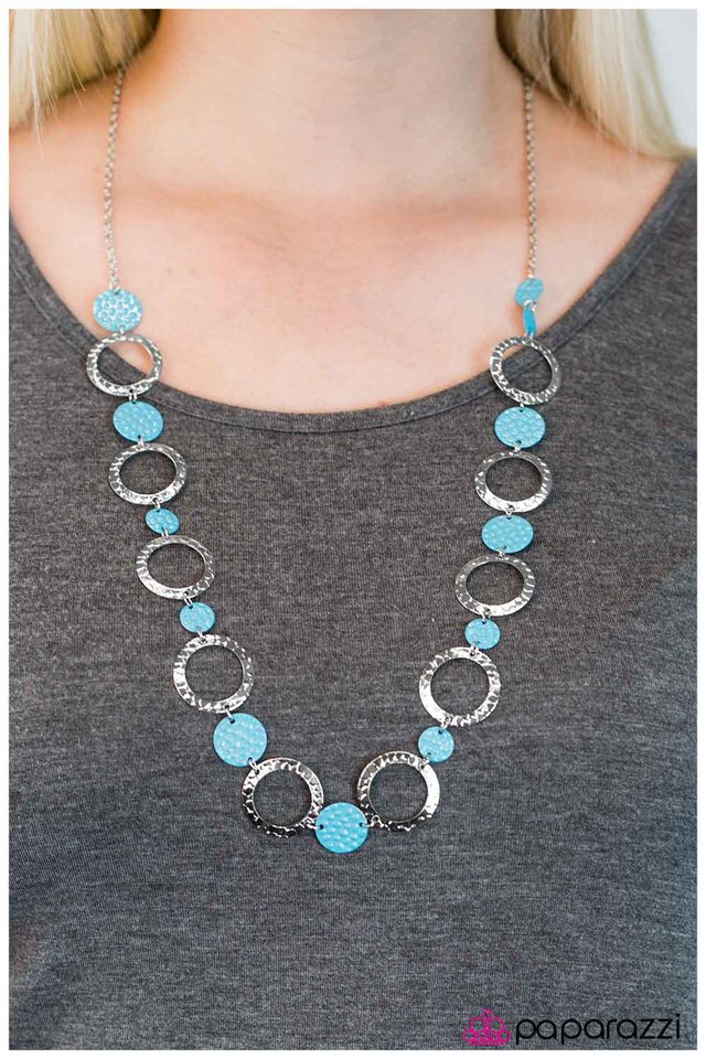 Paparazzi Necklace ~ Blue Moon - Blue
