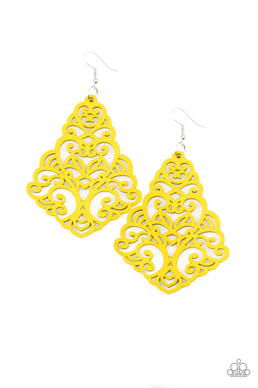 Paparazzi Earring ~ Powers of ZEN - Yellow