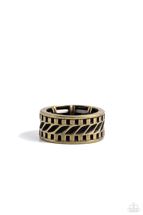 Revel - Brass - Paparazzi Ring Image