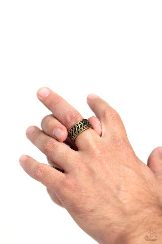 Revel - Brass - Paparazzi Ring Image