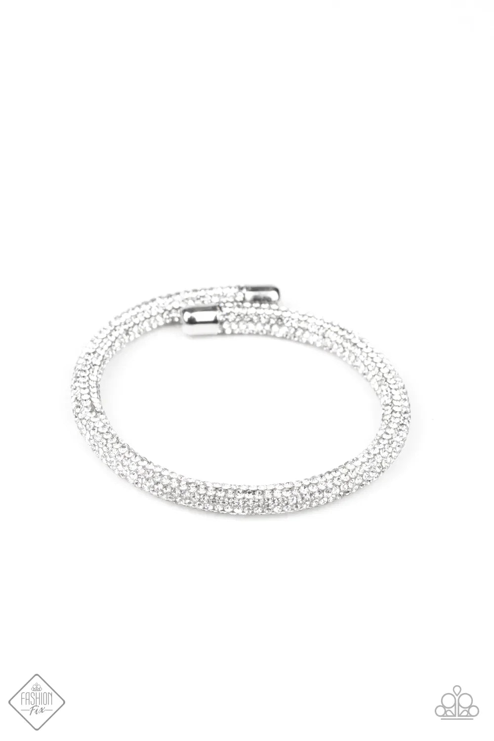 Paparazzi Bracelet ~ Stageworthy Sparkle - White