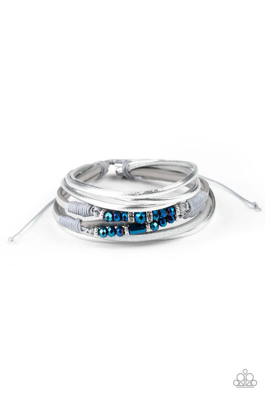Paparazzi Bracelet ~ Prismatically Dramatic - Blue