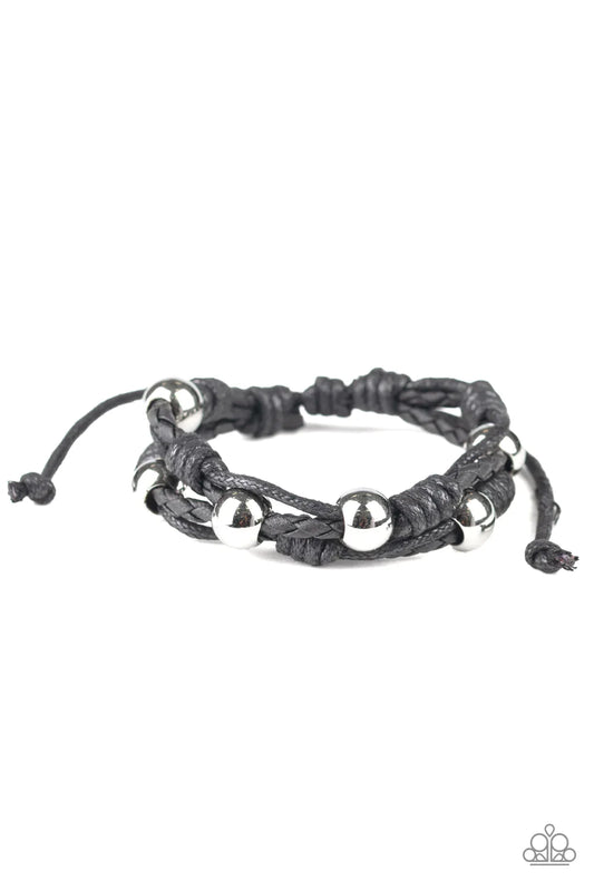Paparazzi Bracelet ~ Free Climb - Black