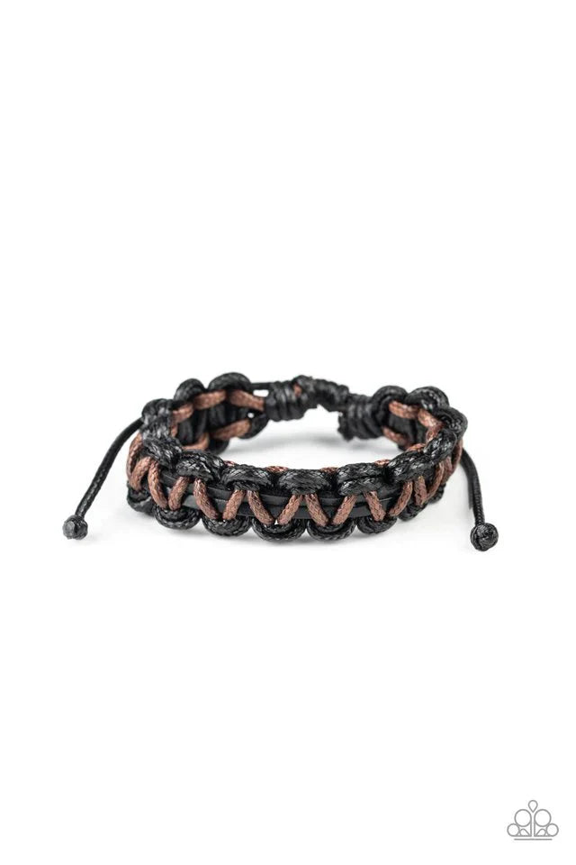 Paparazzi Bracelet ~ WEAVE It At That - Black