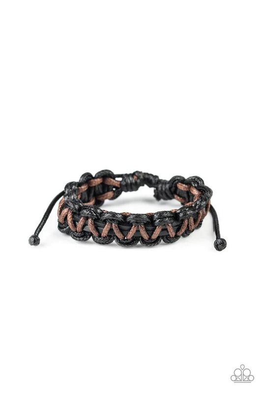 Paparazzi Bracelet ~ WEAVE It At That - Black