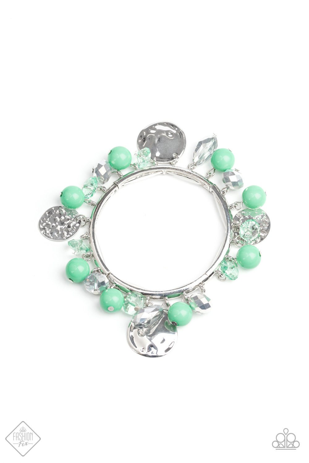 Paparazzi Bracelet ~ Charming Treasure - Green