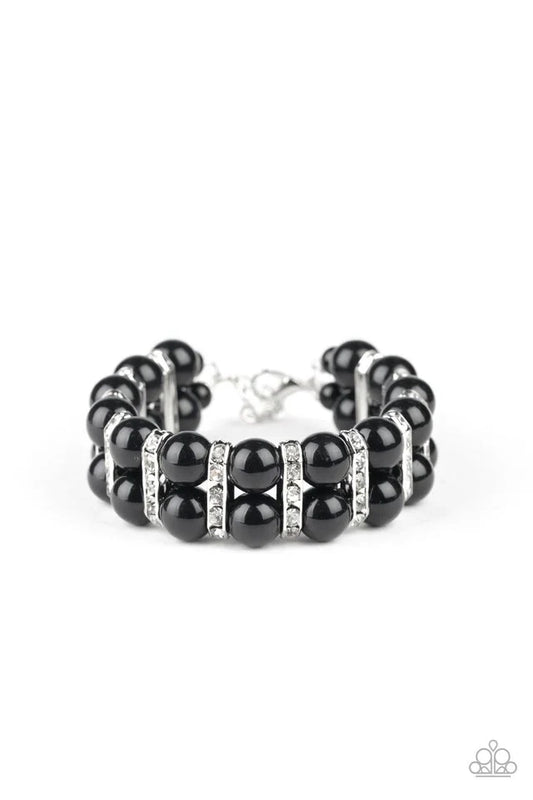 Paparazzi Bracelet ~ Glowing Glam - Black
