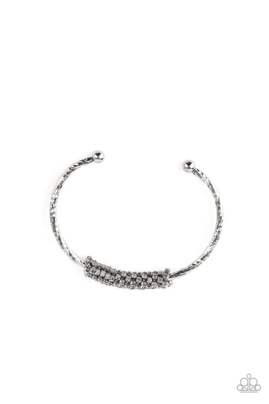 Paparazzi Bracelet ~ Twinkling Twist - Black