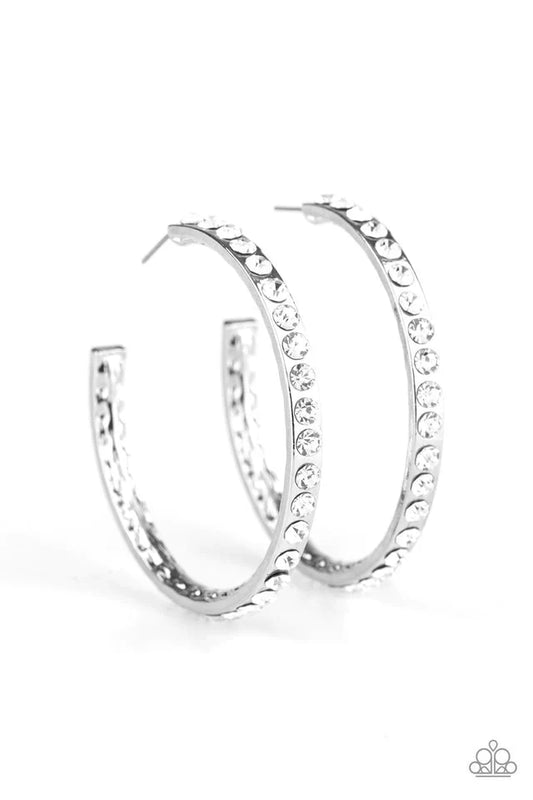 Paparazzi Earring ~ Global Gleam - White