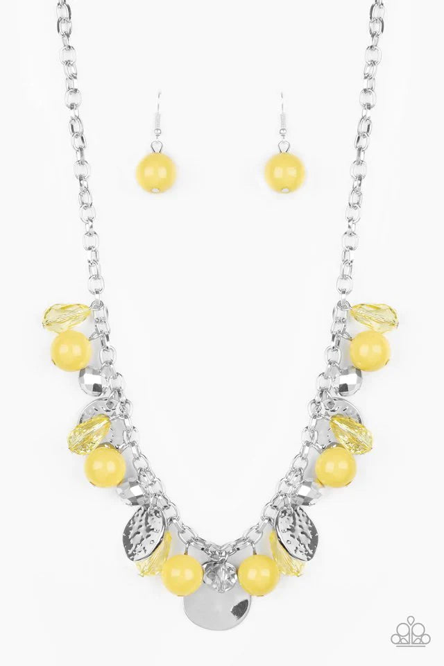 Paparazzi Necklace ~ Prismatic Sheen - Yellow
